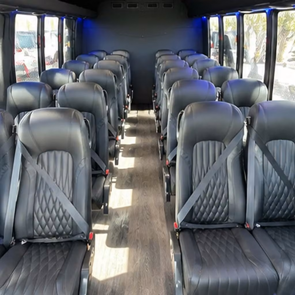 28 passenger minibus inside