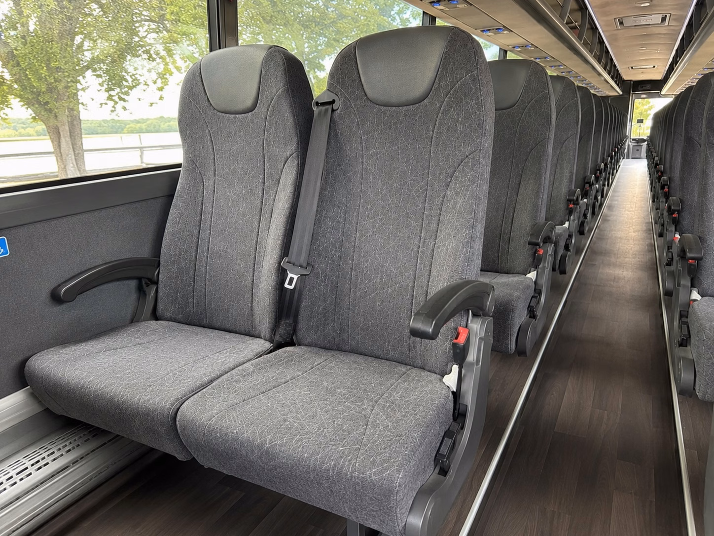 lakewood charter bus interior